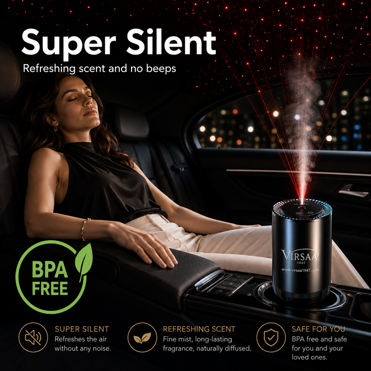 Smart Car & Home Aroma Diffuser | Luxury Scent & Starlight Edition